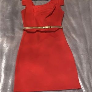 Bebe red/orange dress